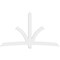 Ekena Millwork Davenport Architectural Grade PVC Gable Bracket, 108"W x 63"H x 2"D x 6"F, 14/12 Pitch GBP108X63X0206DAV00 - alternate 4
